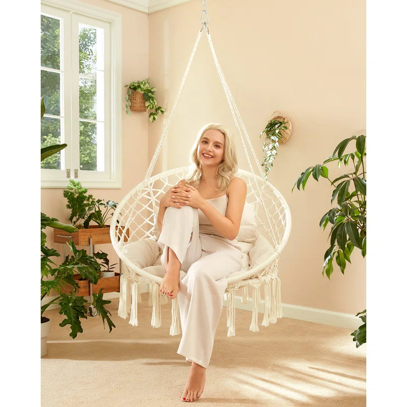 Boho Hanging Seat Boho Hanging Chair Boho Hammock Chair With Arms