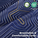 Rolanstar Queen Mattress 8 inch, Memory Foam Mattress for Pressure Relief, Cooling Gel Mattress in a Box, Bamboo-Charcoal Foam Mattress, Firm, Fiberglass Free, CertiPUR-US Certified