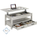 Rolanstar Coffee Table, Lift Top Coffee Table with Drawers and Hidden Compartment