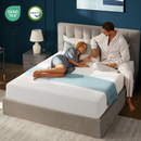 Seventable Queen Mattress, 10 Inch Cooling Gel Memory Foam Mattress in a Box, Medium Firm, Fiberglass Free, Pressure Relief & Breathable, CertiPUR-US Certified, White