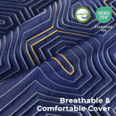 Rolanstar King Size Mattress 8 inch, Memory Foam Mattress for Pressure Relief, Cooling Gel Mattress in a Box, Bamboo-Charcoal Foam Mattress, Firm, Fiberglass Free, CertiPUR-US Certified