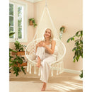 RR Swing Chair with Comfy Cushion, Boho Hanging Chair for Outdoor & Indoor, Perfect for Bedroom