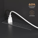 Rolanstar Fireplace TV Stand with Led and Power Outlets, Black Entertainment Center with 26" Electric Fireplace for 45/50/55/60/65 inch TVs, Modern TV Console with Storage Cabinet for Living Room