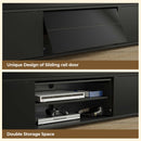 Rolanstar TV Stand with Power Outlet & LED Lights, Modern Entertainment Center for 32/43/50/55/65 Inchs TVs, TV Table, Universal Gaming LED TV Media Stand with Large Storage Cabinet