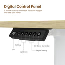 Rolanstar L Shaped Standing Desk with LED Light and Power Outlet, Dual Motor Height Adjustable, 61.2" Electric Standing Desk with Monitor Stand & Keyboard Tray Beige