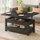Coffee Table with Storage, Lift Top Coffee Table for Living Room 39.4" Black
