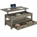 Rolanstar Coffee Table, Lift Top Coffee Table with Drawers and Hidden Compartment