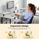 Rolanstar L Shaped Gaming Desk with LED Lights & Power Outlets, 46.2" Computer Desk with Full Monitor Stand & Storage Shelf, Corner Desk with Hooks, White Desk Reversible