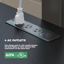 Rolanstar TV Stand with Mount and Power Outlet 51.2", Swivel TV Stand Mount for 32/45/55/60/65/70 inch TVs, Height Adjustable Modern Entertainment Center with Storage & LED Lights, TV Table Black