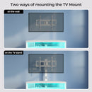 Rolanstar TV Stand with Mount and Power Outlet, Swivel TV Stand with LED Lights for 32/45/55/60/65/70 inch TVs, White Entertainment Center Media Console with Height Adjustable Mount