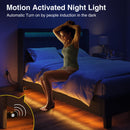 RolanstarBed with Headboard and Power Outlets, Upholstered bed with 4 Drawers and RGB LED Lights