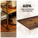 Rolanstar Kitchen Baker's Rack, Microwave Stand with 7 Shelves and 12 Hooks