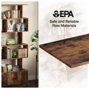 Rolanstar Bookcase with Cabinet,6-Tier Freestanding Bookshelf