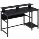 Rolanstar Computer Desk with Storage Shelf 55 Inch