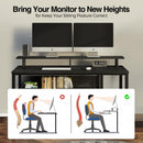 Rolanstar Computer Desk with Storage Shelf 55 Inch