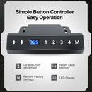 Rolanstar Single Motor Free Standing Electric Height Adjustable Desk With Drawers And Headphone Hooks 55 Inch