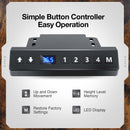 Rolanstar Single Motor Free Standing Electric Height Adjustable Desk With Drawers And Headphone Hooks 55 Inch