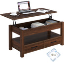 Rolanstar Coffee Table, Lift Top Coffee Table with Drawers and Hidden Compartment