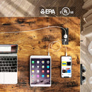 Rolanstar Computer Desk with Power Outlet, Side Storage Bag and Iron Hooks 39/47/55/63 Inch