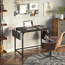 Rolanstar Computer Desk with Power Outlet, Side Storage Bag and Iron Hooks 39 Inch