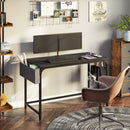Rolanstar Computer Desk with Power Outlet, Side Storage Bag and Iron Hooks 39/47/55/63 Inch