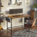 Rolanstar Computer Desk with Power Outlet, Side Storage Bag and Iron Hooks 39/47/55/63 Inch
