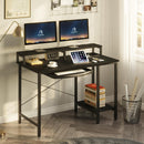 Rolanstar Computer Desk with Power Outlet, Keyboard Tray and Monitor Stand 47 Inch