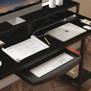 Rolanstar Computer Desk with Power Outlet, Keyboard Tray and Monitor Stand 47 Inch