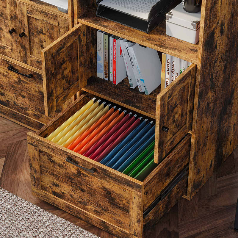 Rolanstar File Cabinet with Drawer with Storage Shelf