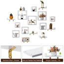Rolanstar Floating Shelves, Wall Mounted Cube Shelves, Set of 3