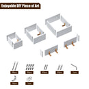 Rolanstar Floating Shelves, Wall Mounted Cube Shelves