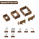 Rolanstar Floating Shelves, Wall Mounted Cube Shelves, Set of 3