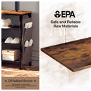 Rolanstar 4-Tier Shoe Rack with Non-woven Storage Bin and Side Bag