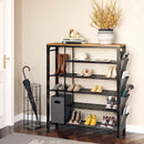 Rolanstar 6-Tier Shoe Rack with Non-woven Storage Bin and Side Bag