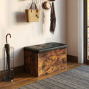 Rolanstar Storage Bench, Bed End Stool with Padded Seat, Flip Top Shoe Bench