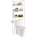 Rolanstar Wooden Freestanding Bathroom Space Saver, 4-Tier Over The Toilet Storage Rack