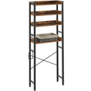 Rolanstar 4-Tier Over The Toilet Storage Rack With Basket