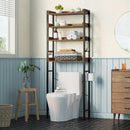 Rolanstar 4-Tier Over The Toilet Storage Rack With Basket
