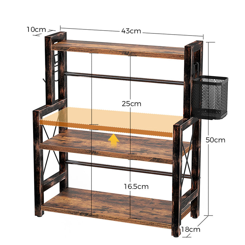 3-Shelf Wire Spice Rack