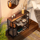 Rolanstar 5-tier Shoe Rack with Foldable Storage Bin