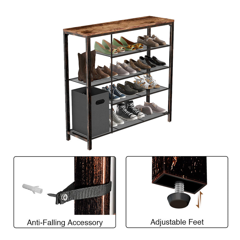 Rolanstar Spice Rack Organizer, 3 Tier Storage Shelf with Wire Basket