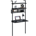 Rolanstar Wall Mounted Computer Desk with Storage Shelf