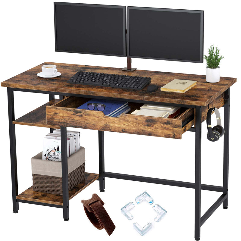 Bamboo Computer Table with Cupboard