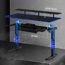 Rolanstar Height Adjustable Dual Motor Standing Desk with Drawer, USB Charging Ports and Hooks 55 Inch