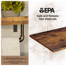 Rolanstar Wall Mounted Toilet Paper Holder with Wood Shelf